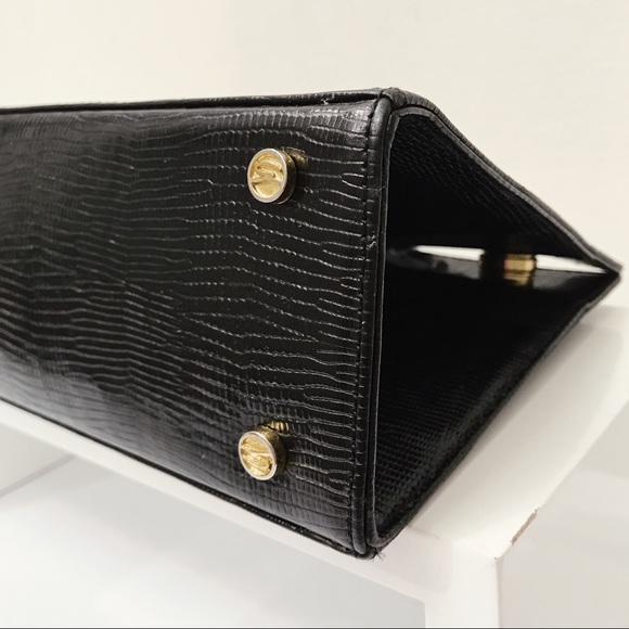 Genny by Gianni Versace Lizard Leather Crossbody - Picture 7 of 9